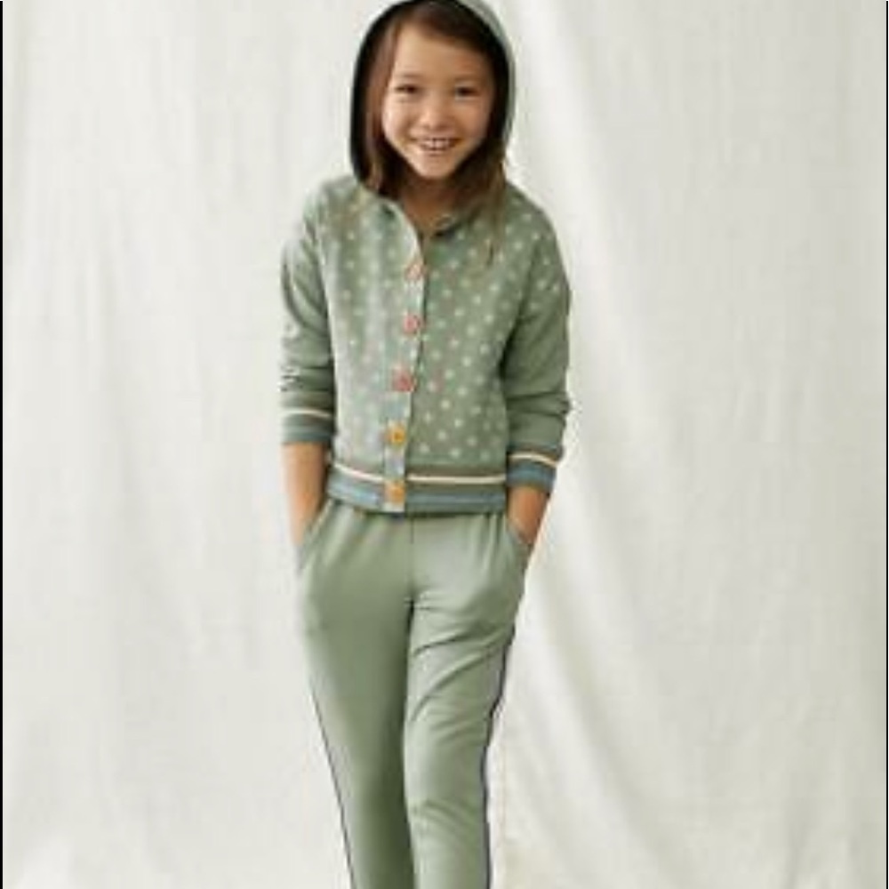 Matilda Jane Just Imagine Norah Girls Solid Knit Jogger, Olive Size 10